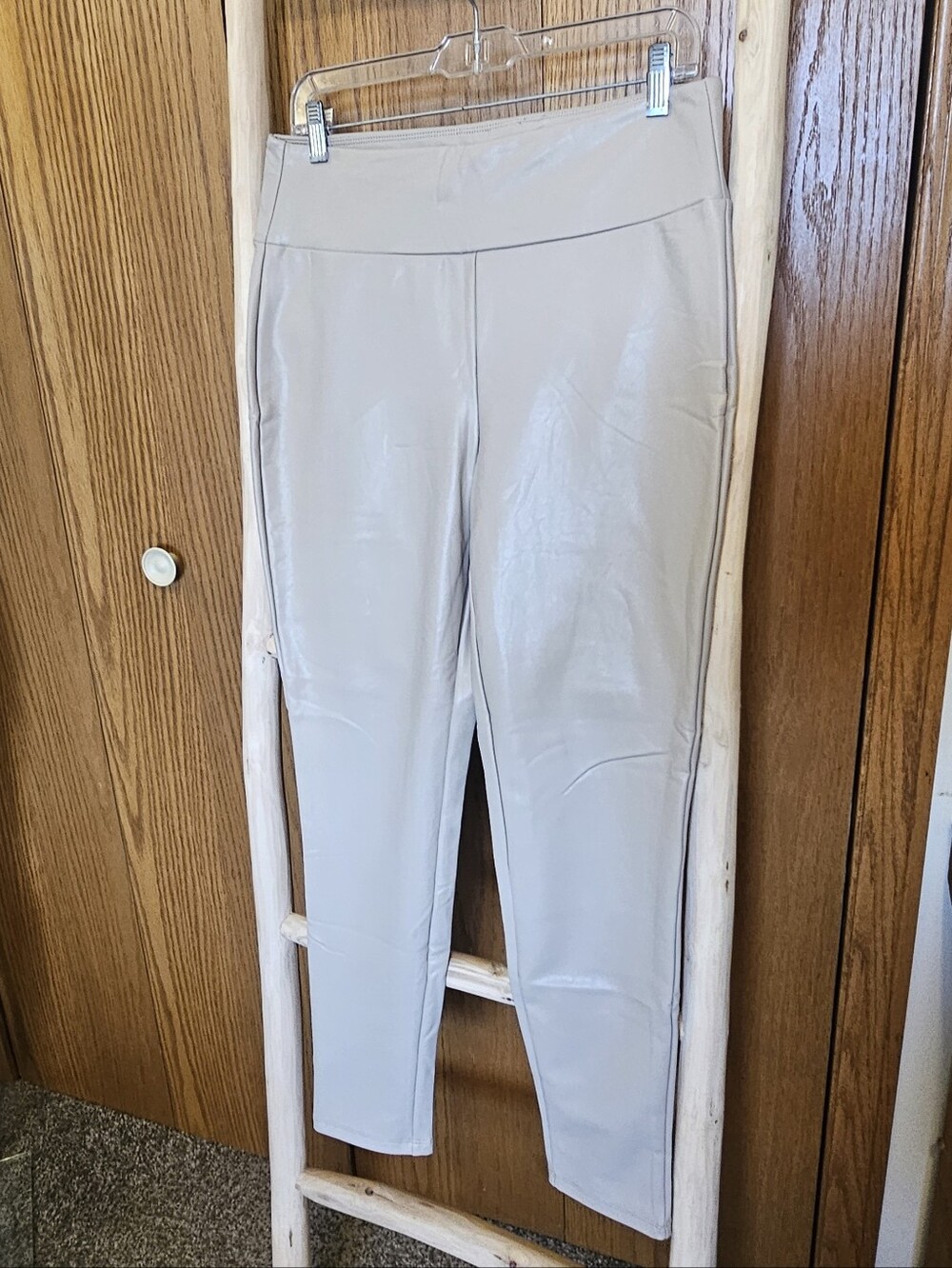 Kendall & Kylie Light Taupe Faux Leather Leggings